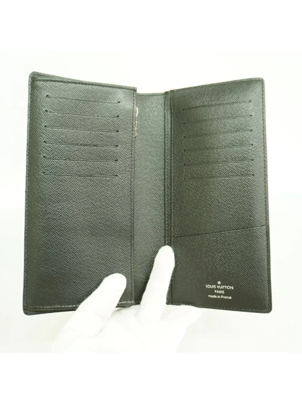 Louis Vuitton Wallet Damier Graphite Portefeuille Brazza Black Gray